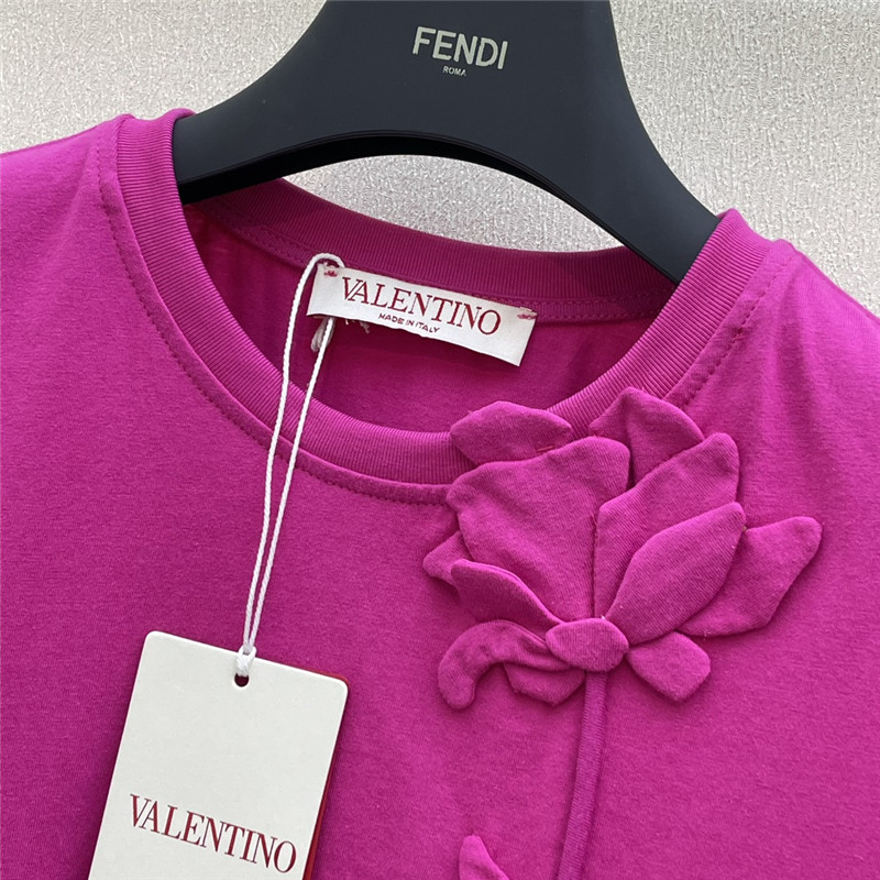 Va1e*ntin0 cotton t-shirt replica designer clothes