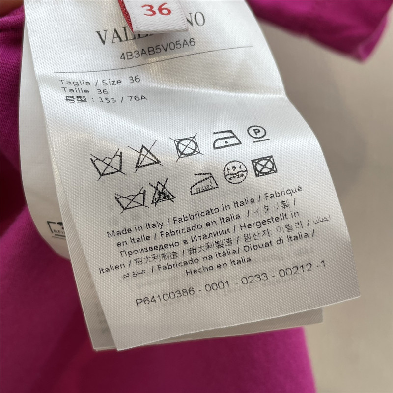 Va1e*ntin0 cotton t-shirt replica designer clothes