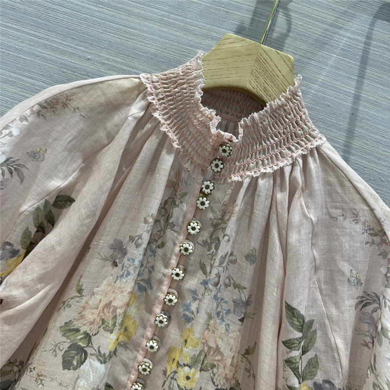 zimm high-end silk and linen shirt replica d&g clothing