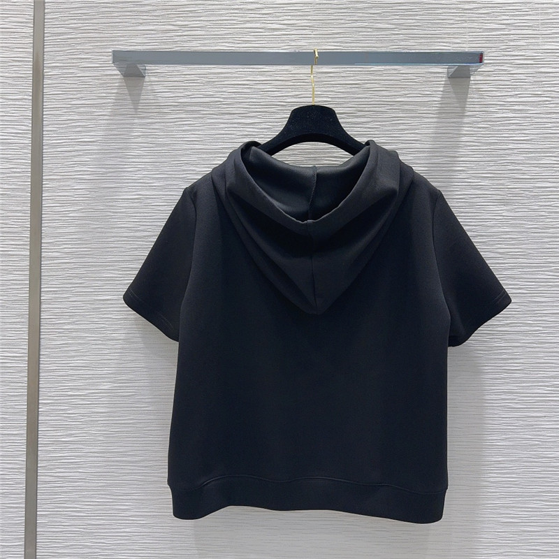 F**di hooded sweatshirt + sports shorts set replicas clothes