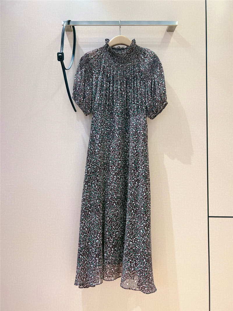 D10r patchwork ruffle collar dress replica d&g clothing