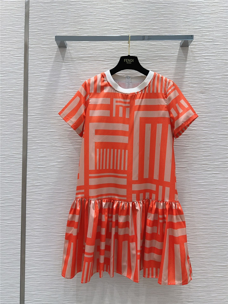 F**di summer print series dress replica d&g clothing