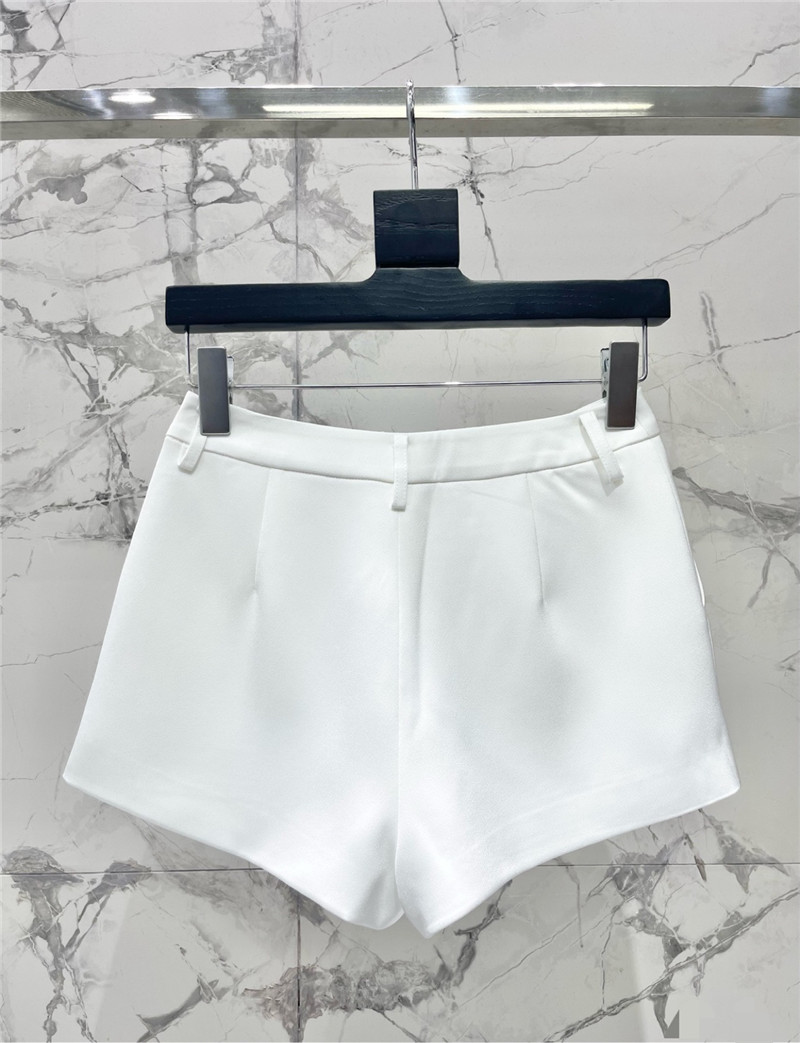 y51 acetate satin D1am0nd button shorts replica clothing