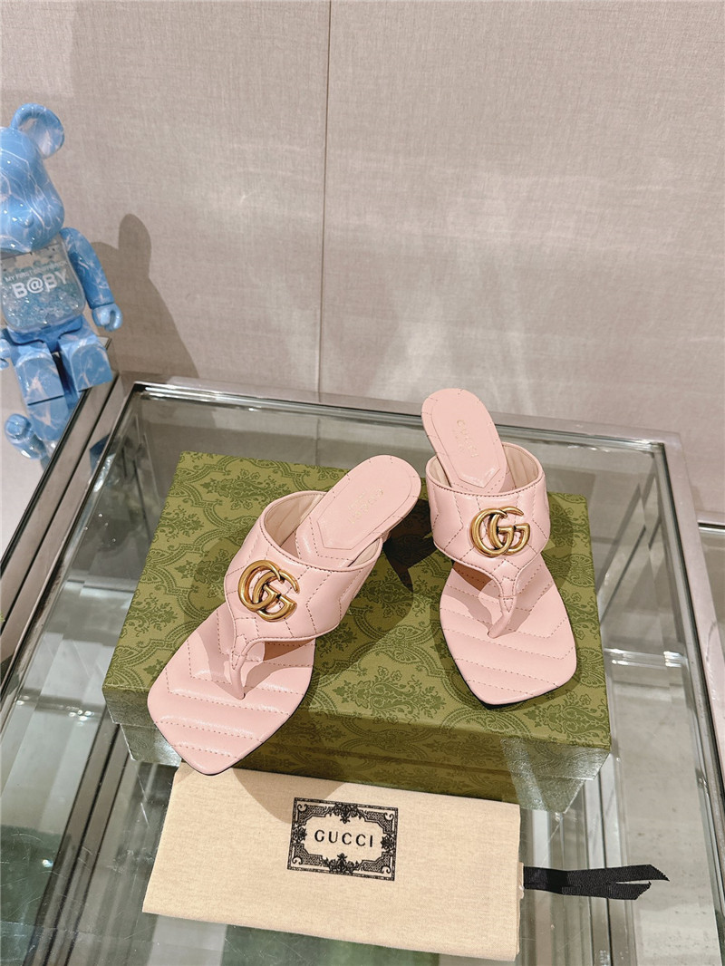 Gvc*1 gg 55mm matelassé mules beige