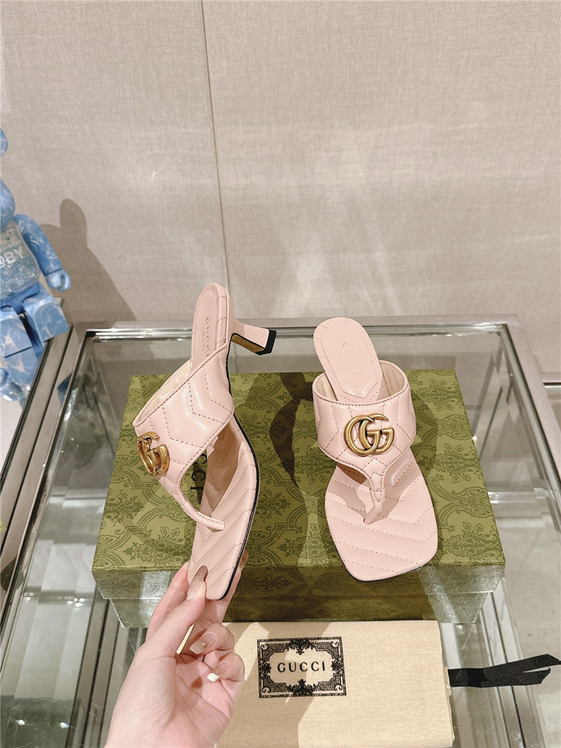 Gvc*1 gg 55mm matelassé mules beige