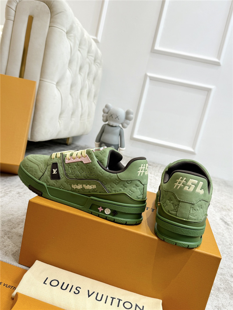 l0vis Vvtt0n green and brown sneakers for women
