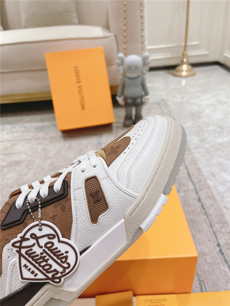 l0vis Vvtt0n white & brown sneakers for women