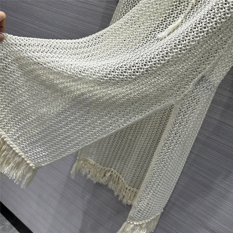 D10r hollow crochet knitted cardigan dress replica clothes