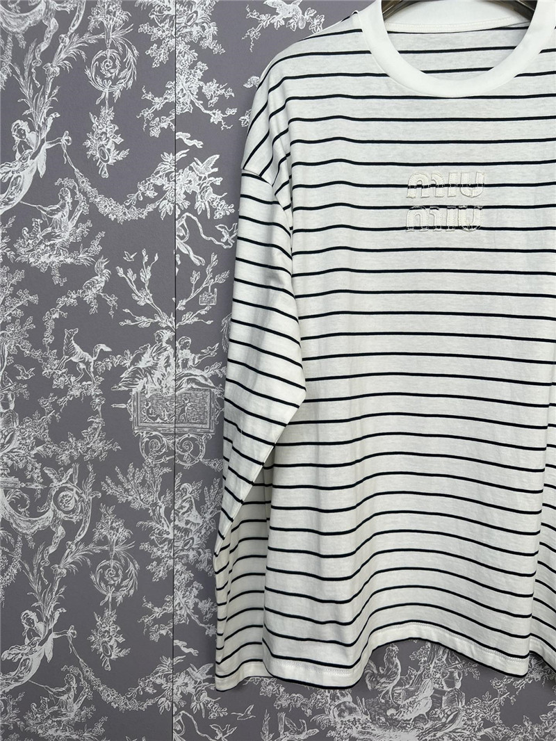 M1um1u new striped long sleeve replica d&g clothing