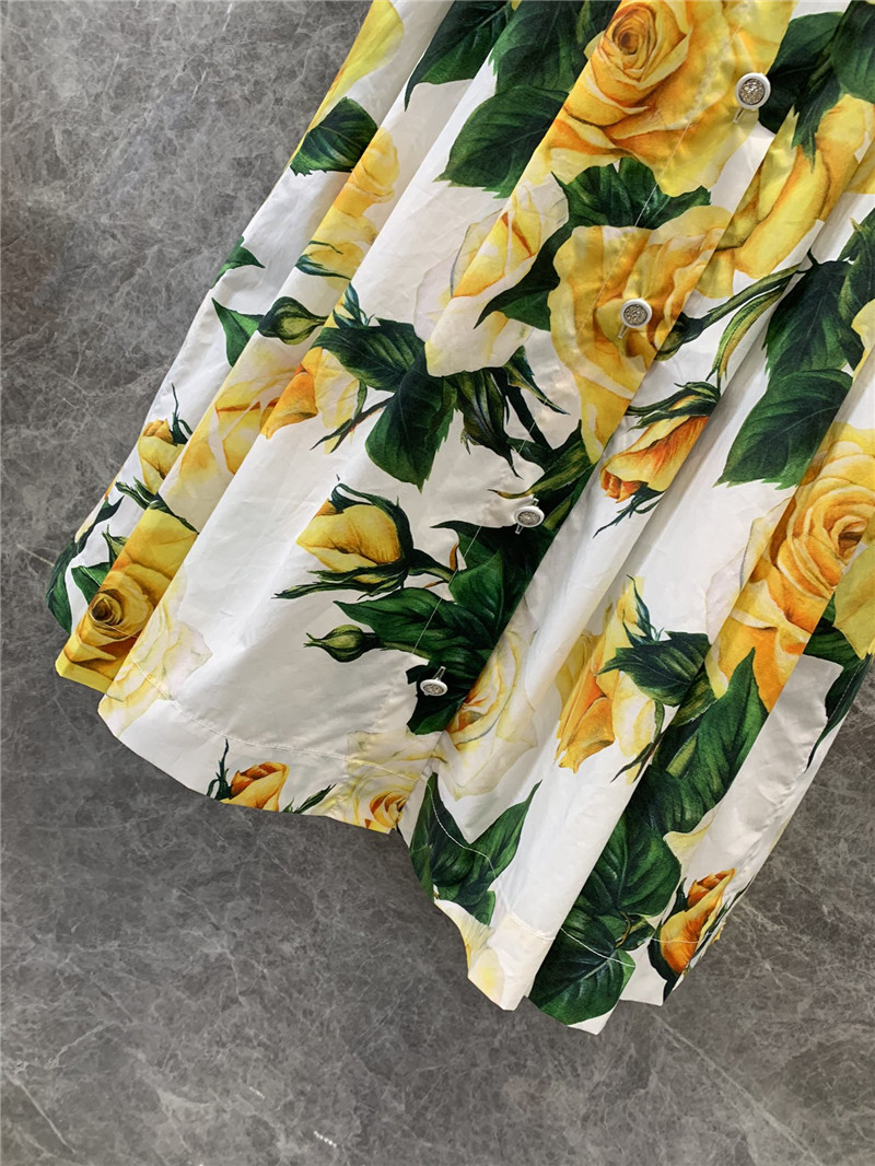 Dolce & Gabbana d&g yellow rose skirt replica clothing