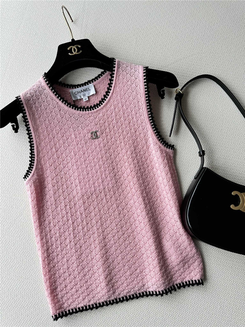 Ch**el crochet vest cheap replica designer clothes