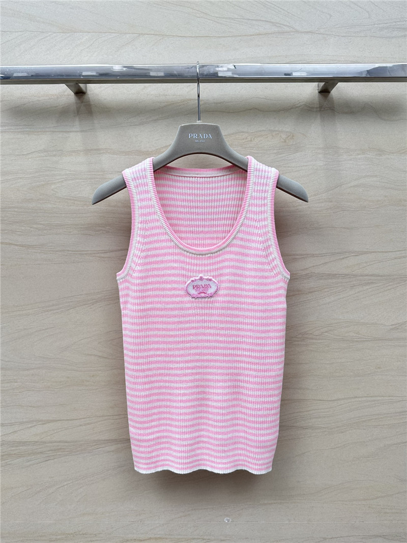 Pra*a dopamine color striped vest replica d&g clothing