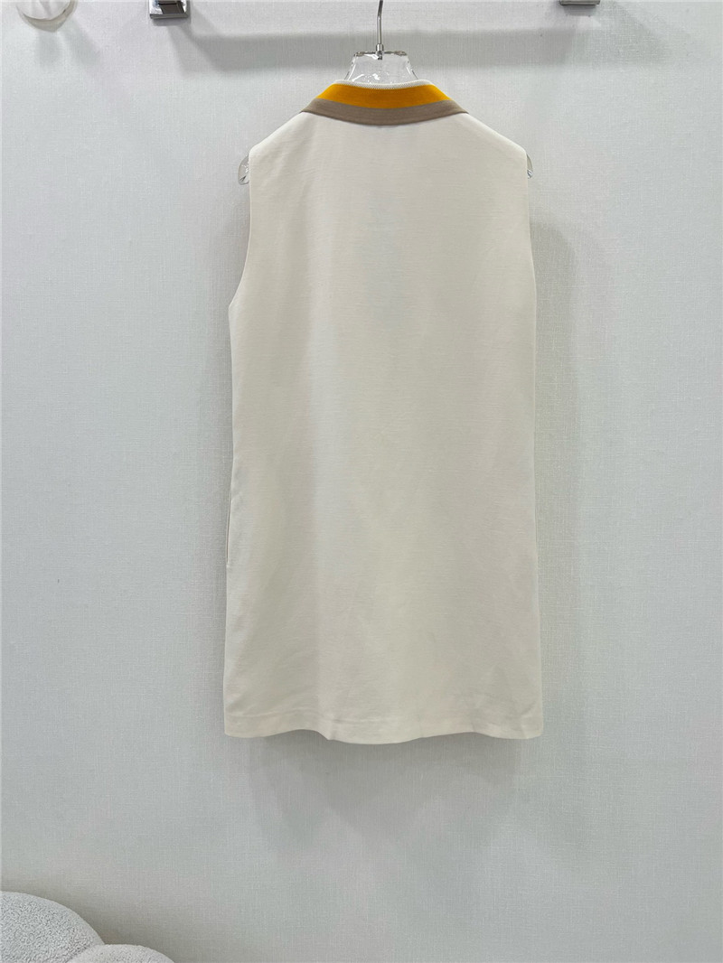 F**di embroidered lapel vest dress replica designer clothes