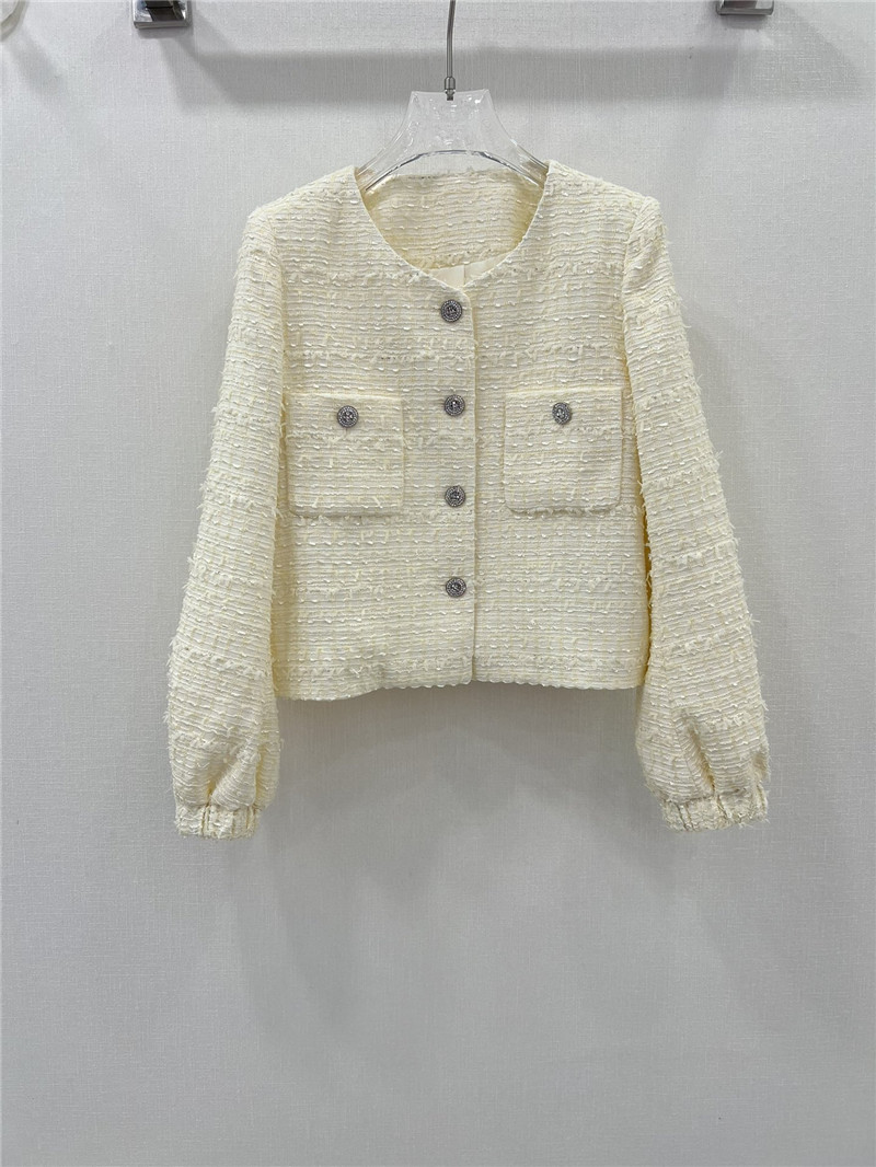 Ch**el new puff sleeve jacket cheap replica designer clothes