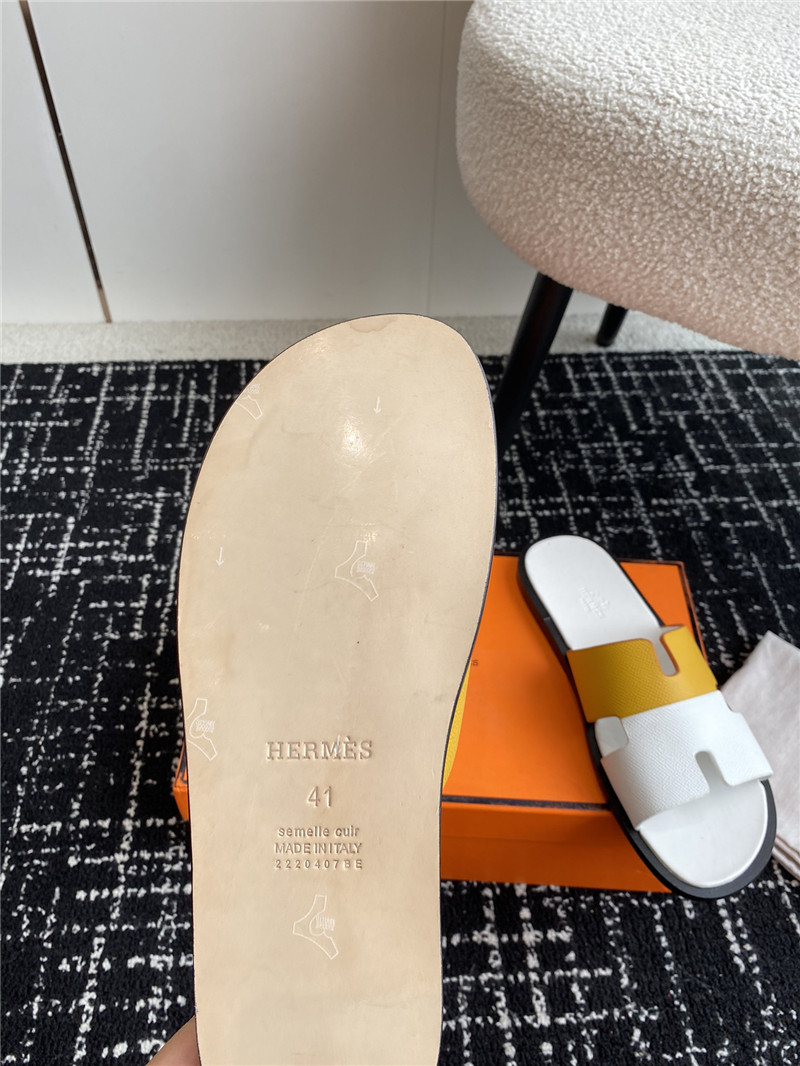 H**me5 izmir sandals yellow white
