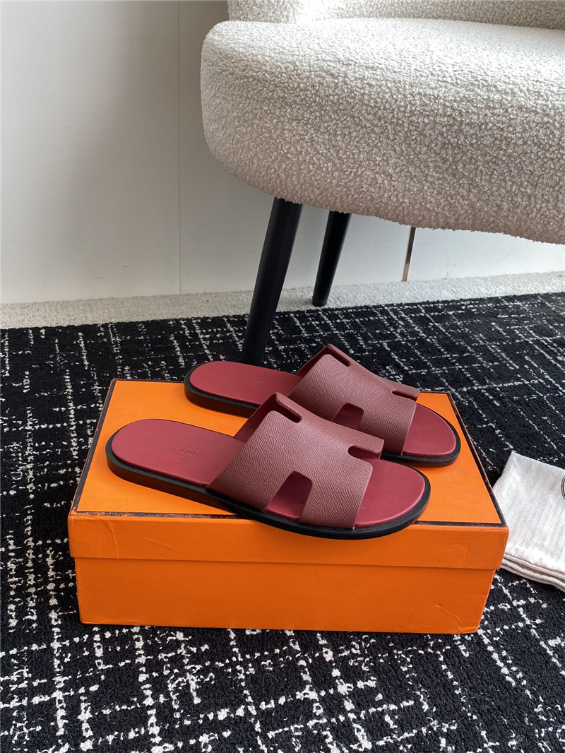 H**me5 izmir sandals burgundy