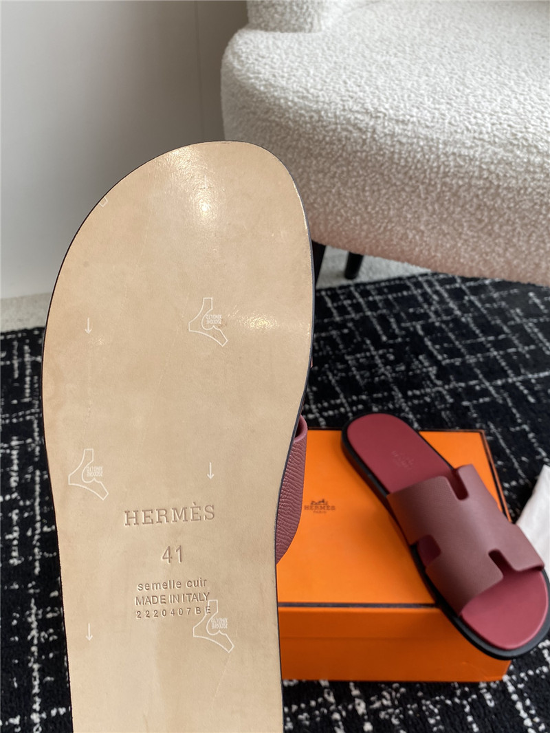 H**me5 izmir sandals burgundy