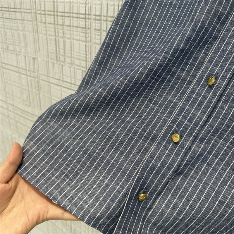Ce1i*e denim cotton striped shirt replica clothing sites