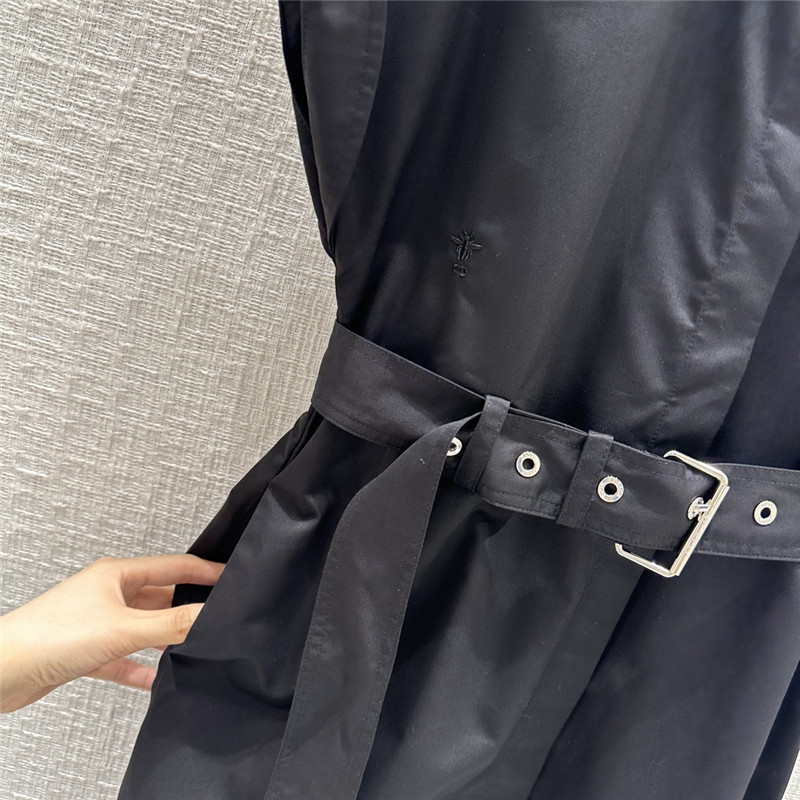 D10r small collar waist long dress replica clothes