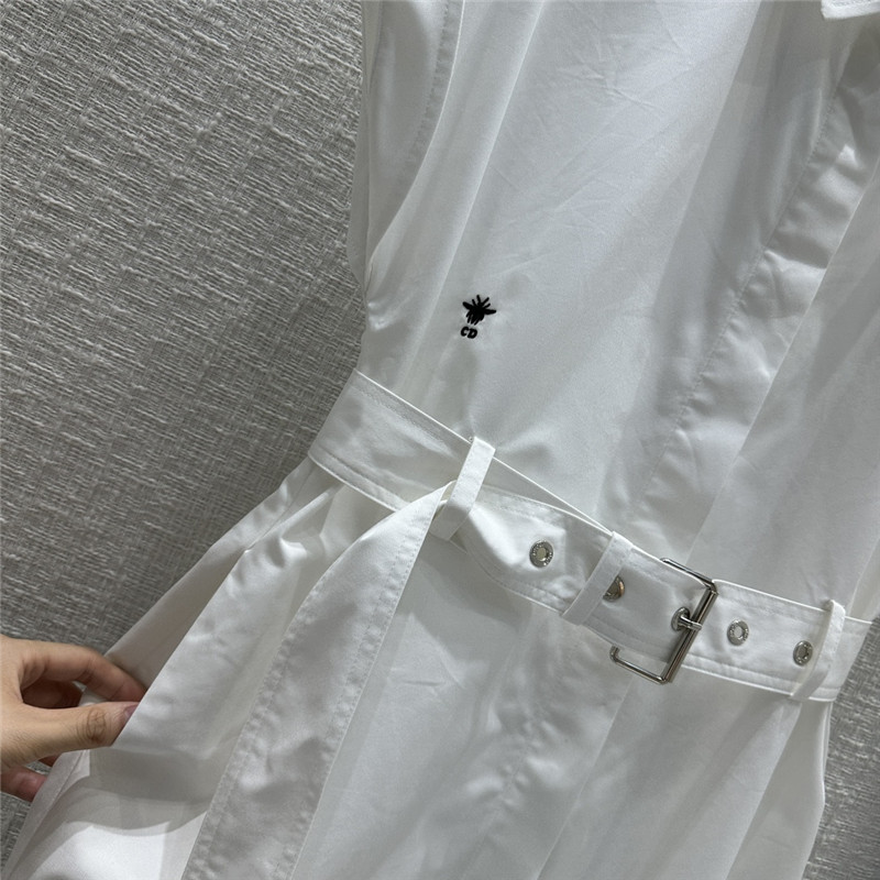 D10r small collar waist long dress replica clothes