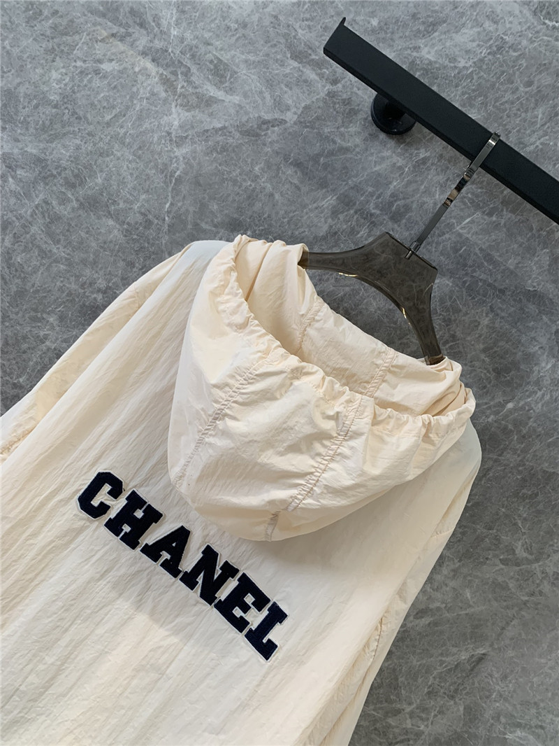 Ch**el hooded sun protection jacket replica designer clothes
