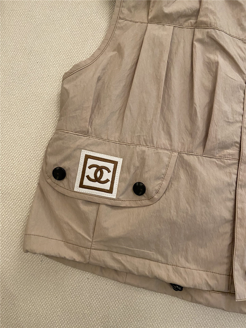 Ch**el new hooded workwear vest replica clothes