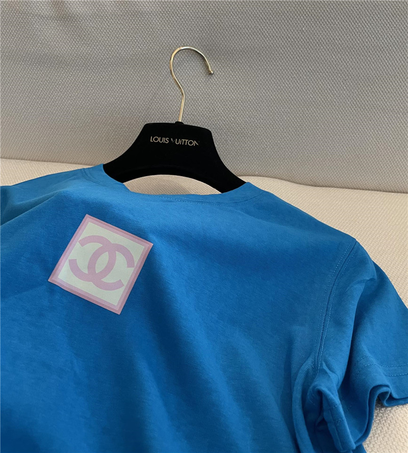 Ch**el new round neck short sleeve replica clothing