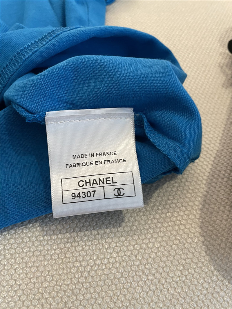 Ch**el new round neck short sleeve replica clothing