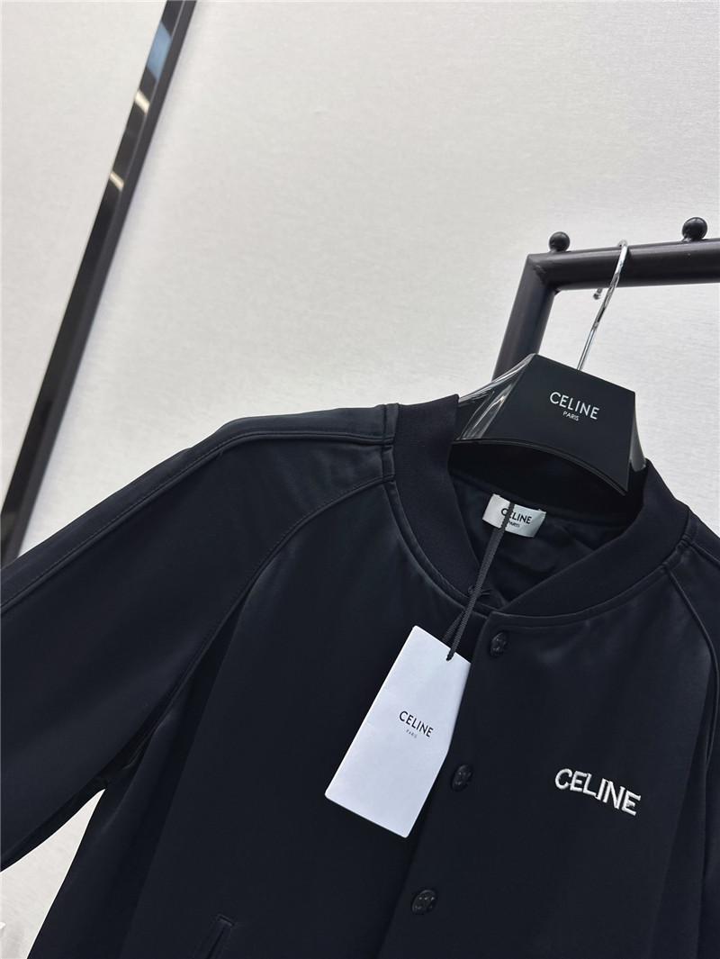 Ce1i*e letter embroidered baseball jacket replica clothing