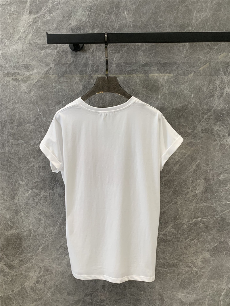 Balmain Flamingo print loose short-sleeved T-shirt replica clothes