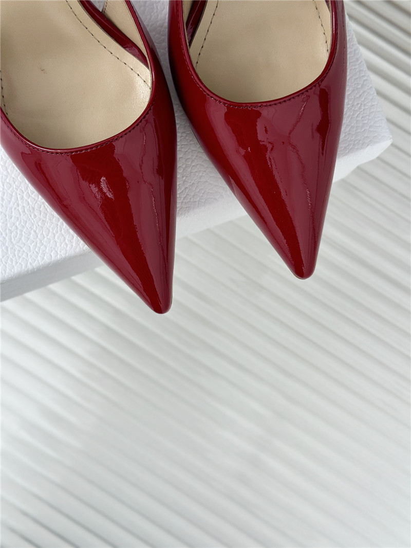 chr1st1an D10r patent leather slingback pumps