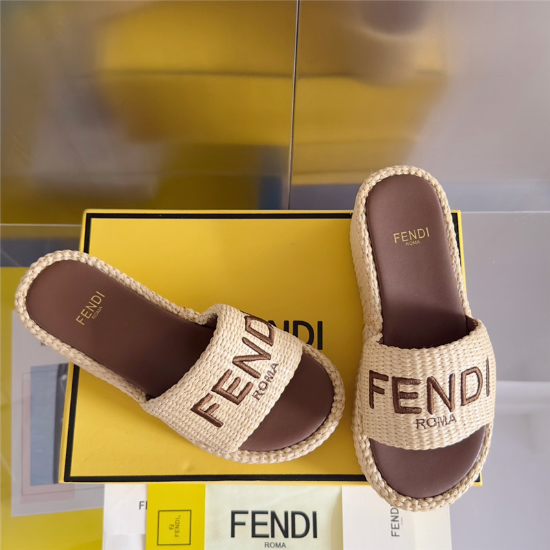 F**di sunshine platform sandals