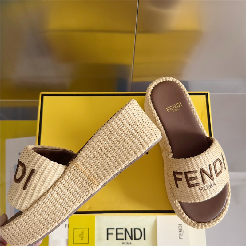 F**di sunshine platform sandals