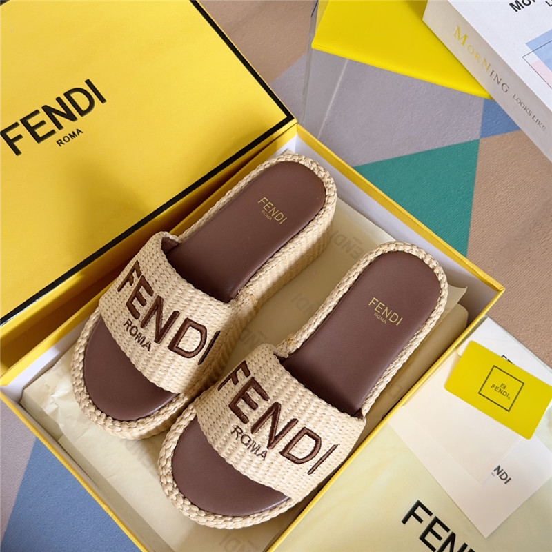 F**di sunshine platform sandals
