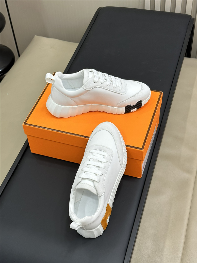 H**me5 white & brown bouncing sneaker women