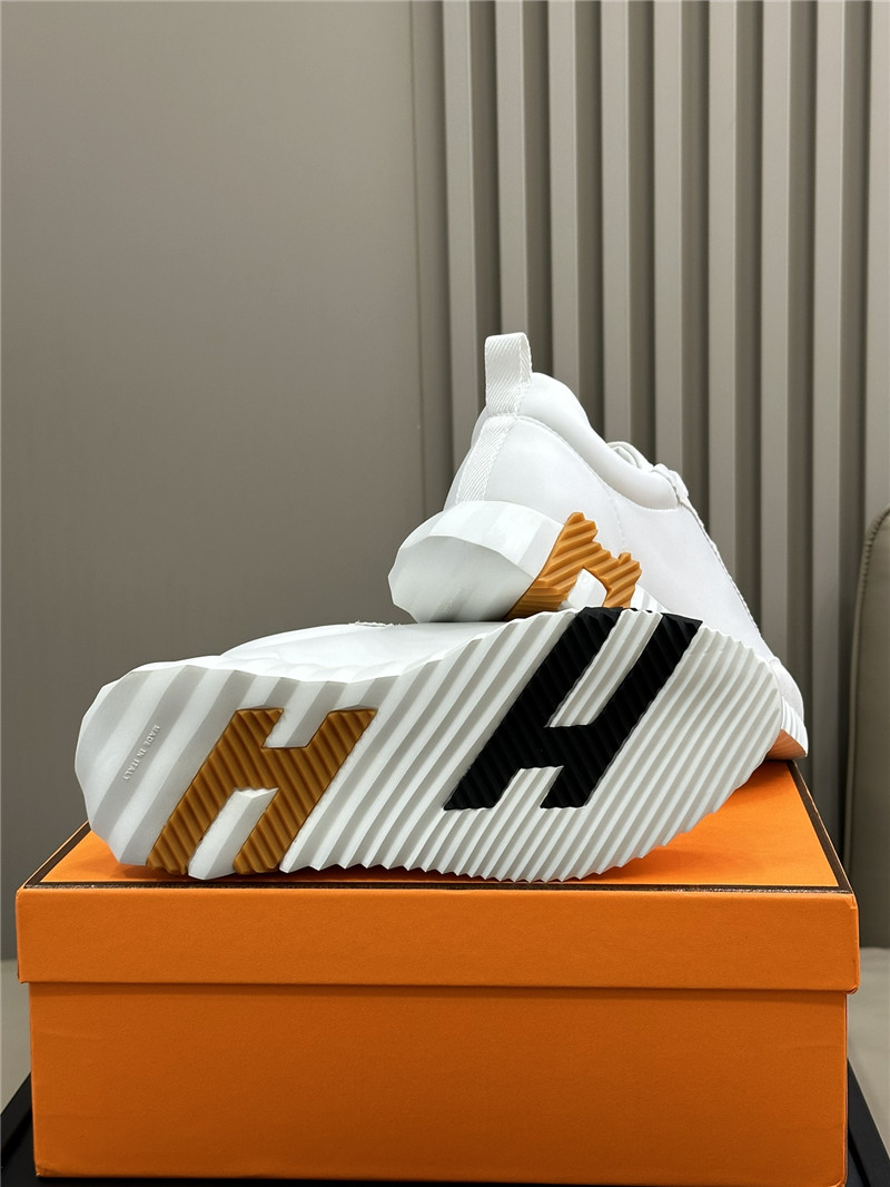 H**me5 white & brown bouncing sneaker women