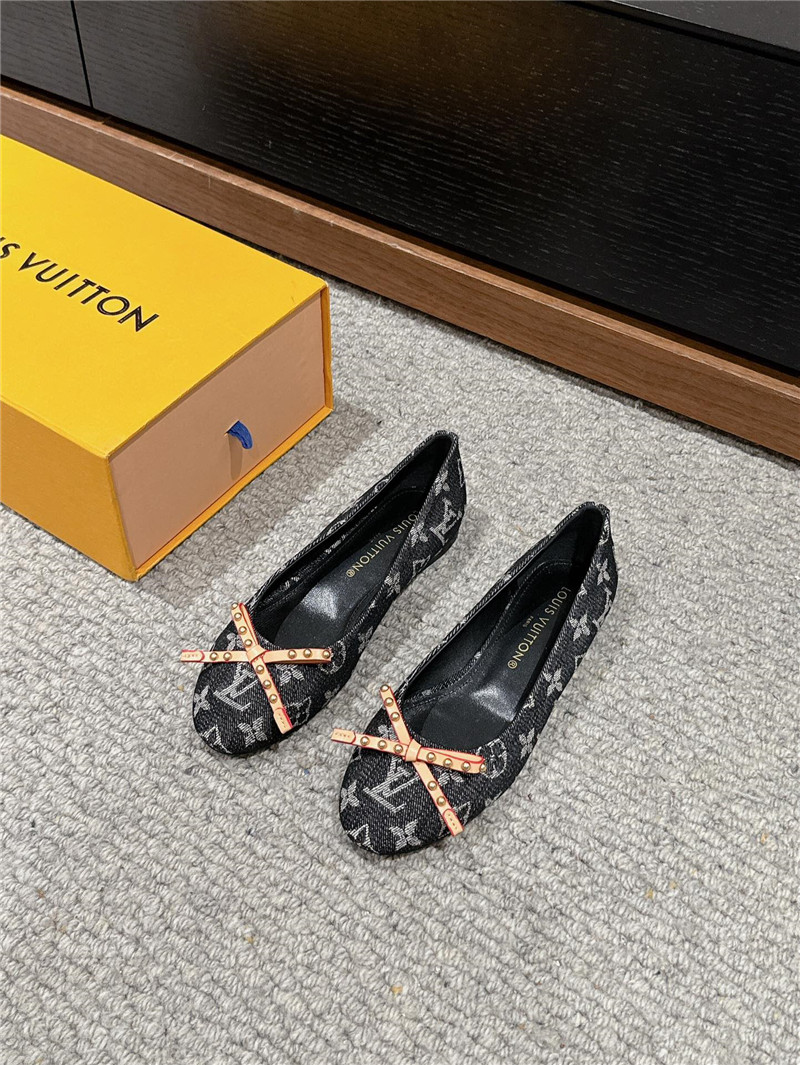l0vis Vvtt0n nina flat ballerina gray