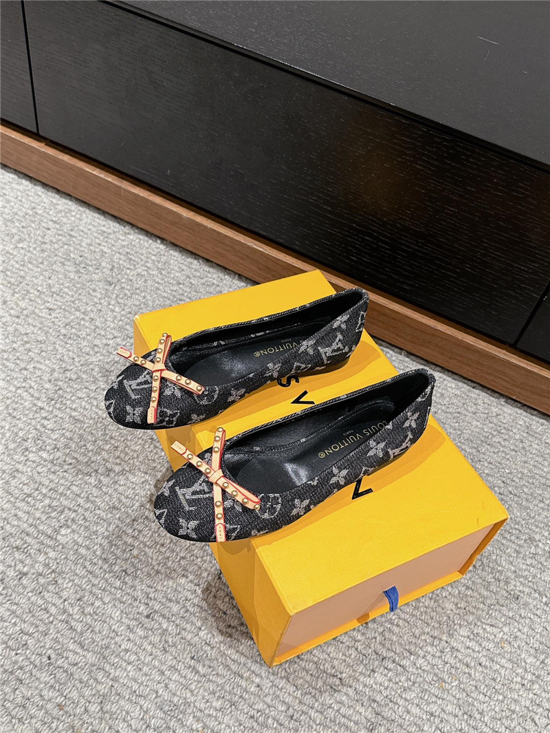 l0vis Vvtt0n nina flat ballerina gray
