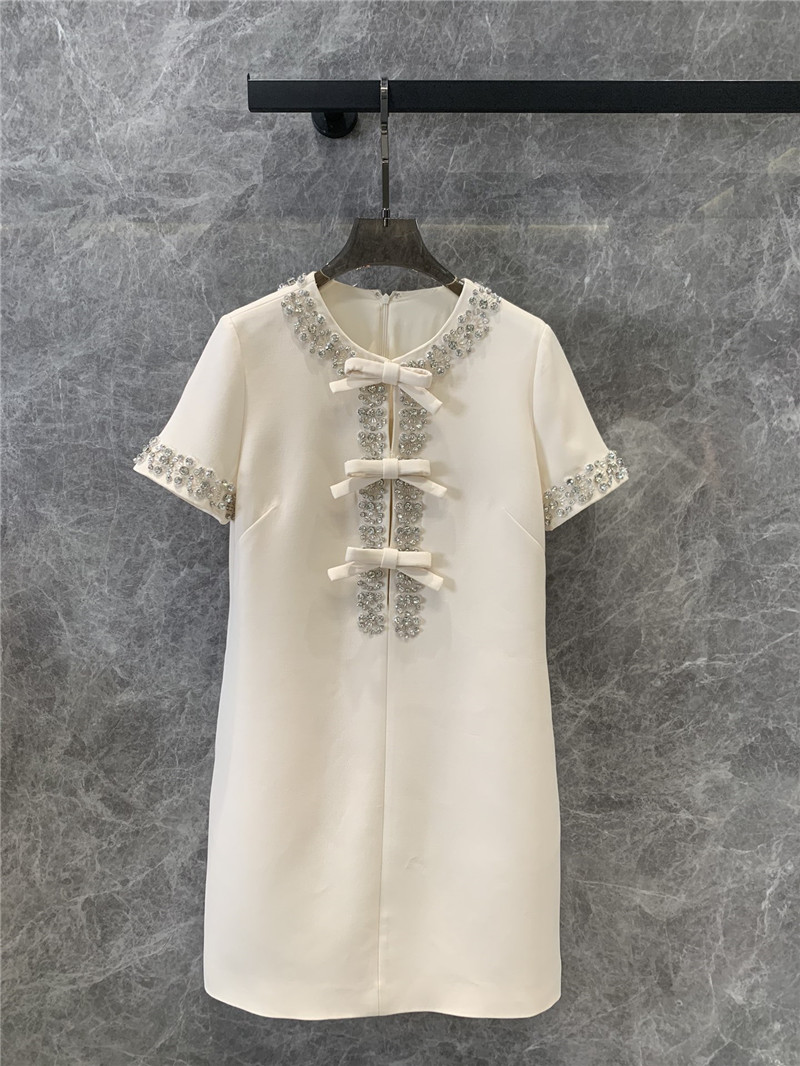 Va1e*ntin0 silk wool beaded dress replicas clothes