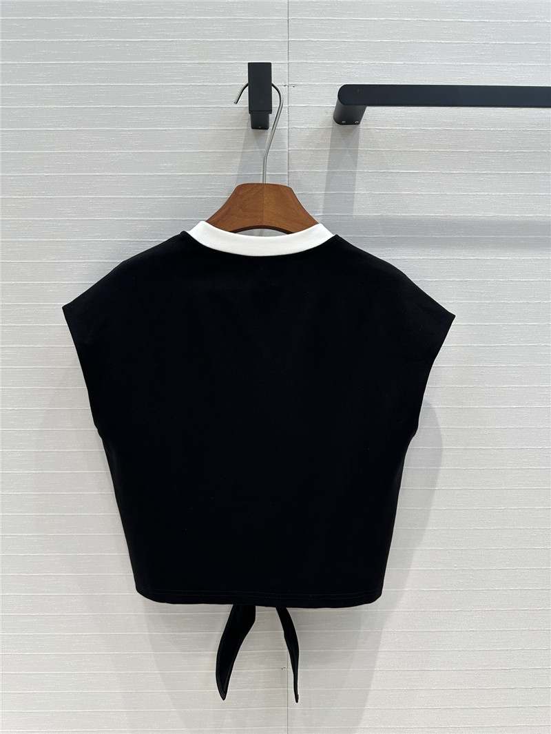M1um1u strappy short top + big flared skirt replica clothing