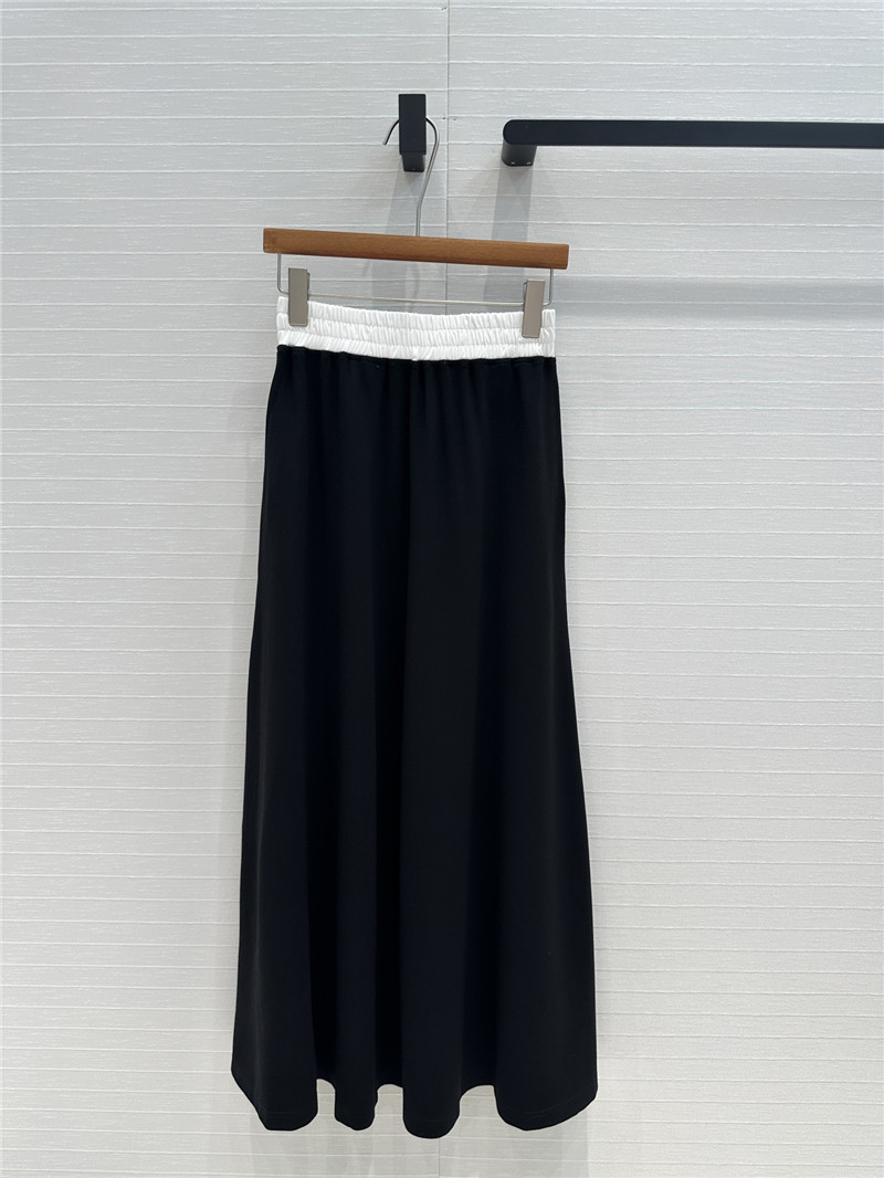 M1um1u strappy short top + big flared skirt replica clothing