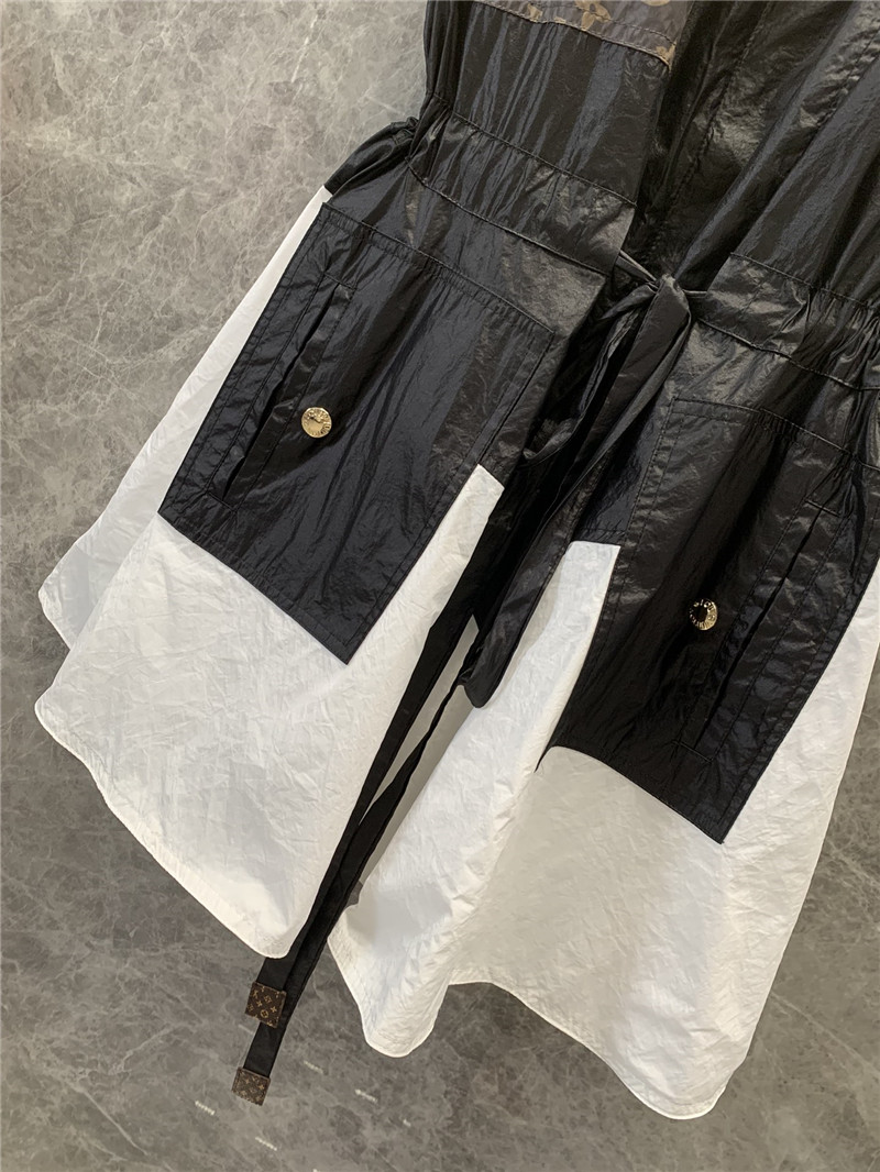 l0vis Vvtt0n lv pocket colorblock sleeveless dress replica clothes