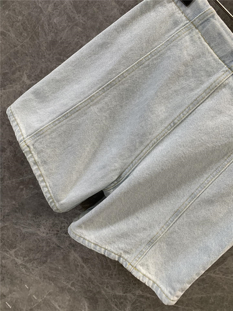 D10r double breasted denim shorts replicas clothes