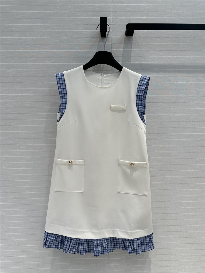 M1um1u small flying sleeve dress replica clothing sites