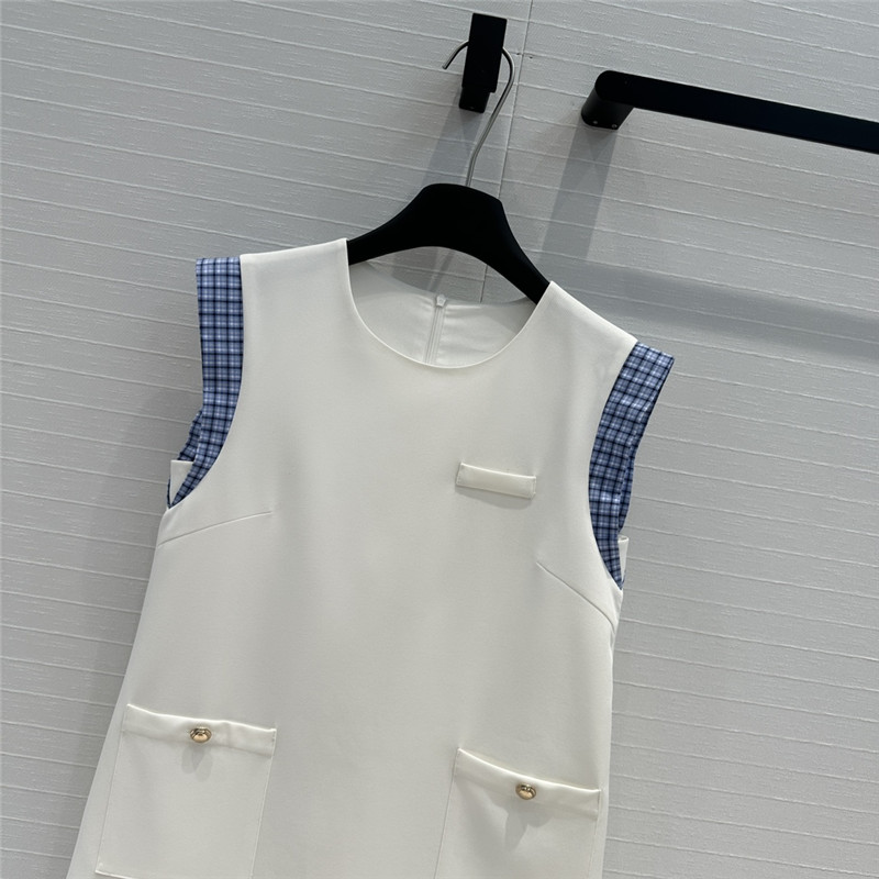M1um1u small flying sleeve dress replica clothing sites