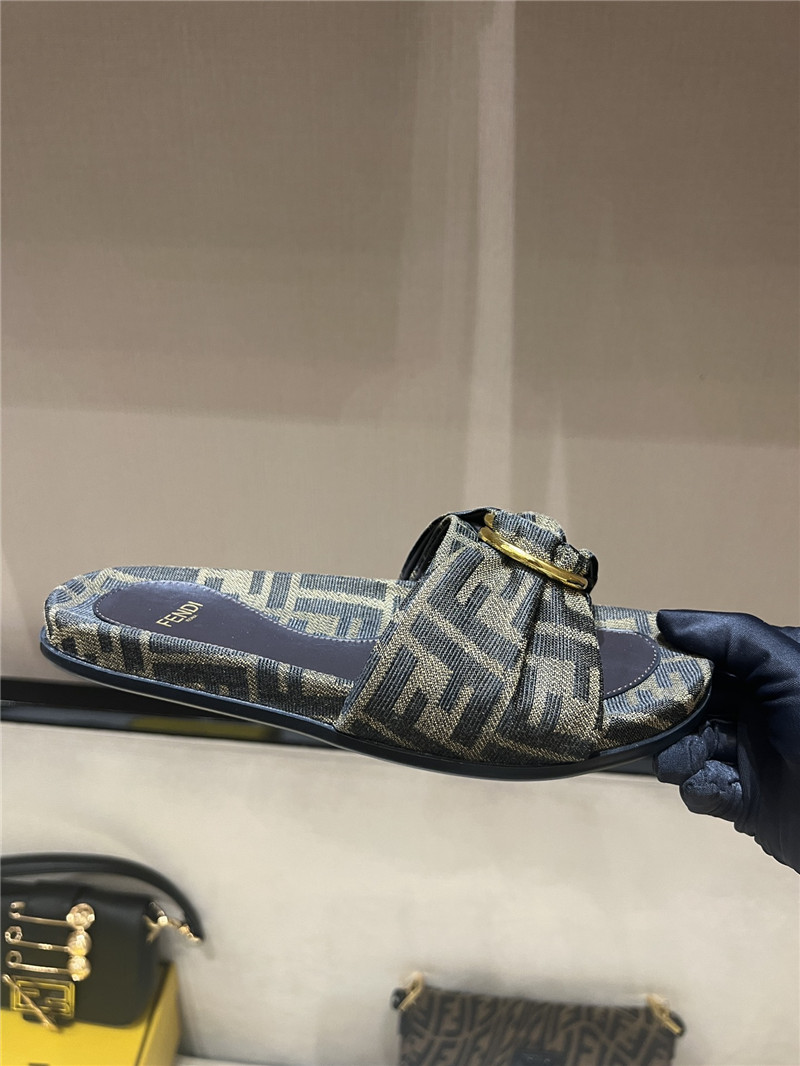 F**di feel ff jacquard slides