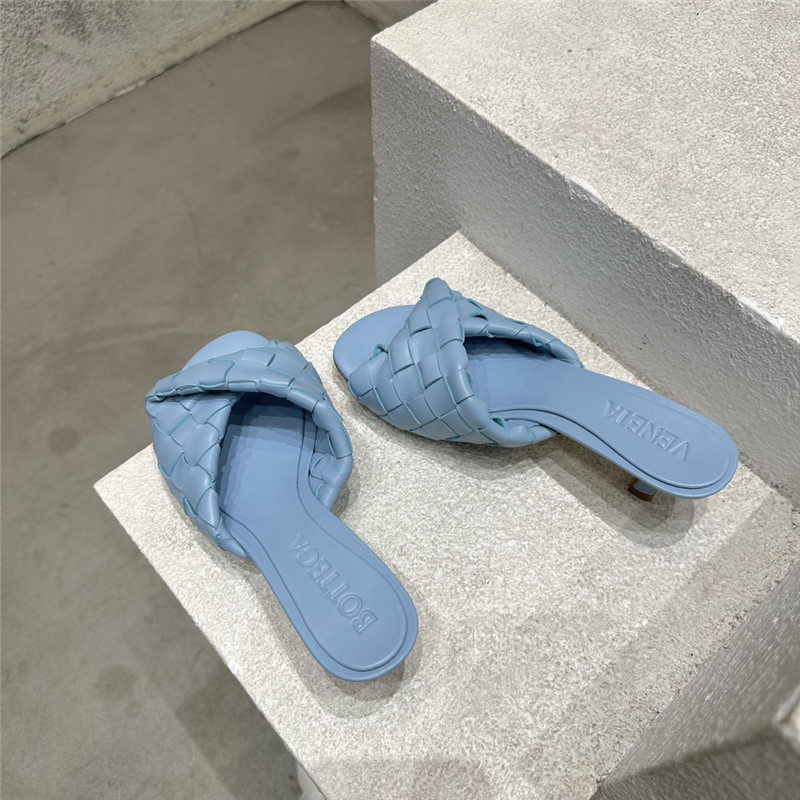 b0tt*ga Ven*ta blink twisted intrecciato leather mules