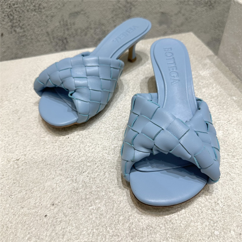 b0tt*ga Ven*ta blink twisted intrecciato leather mules