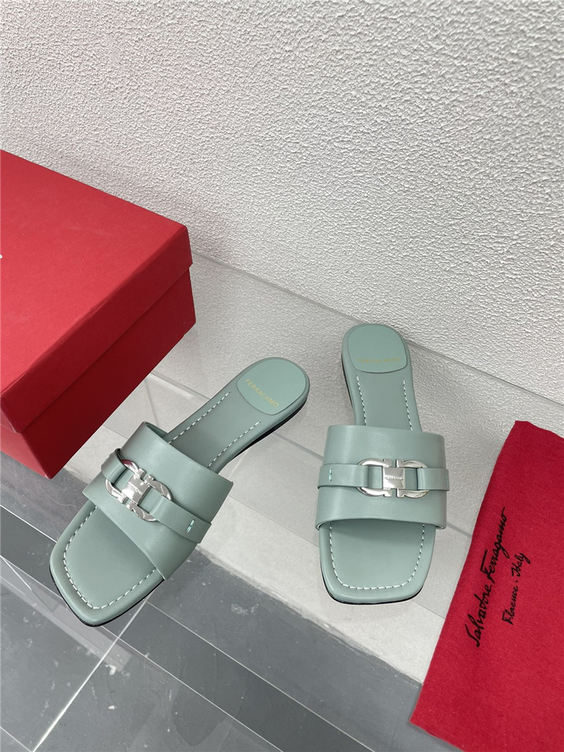 Salvatore Ferragamo flat slides replica shoes