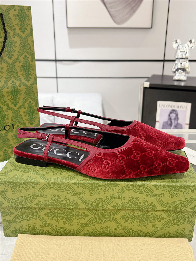 Gvc*1 velvet strappy sandals replica shoes